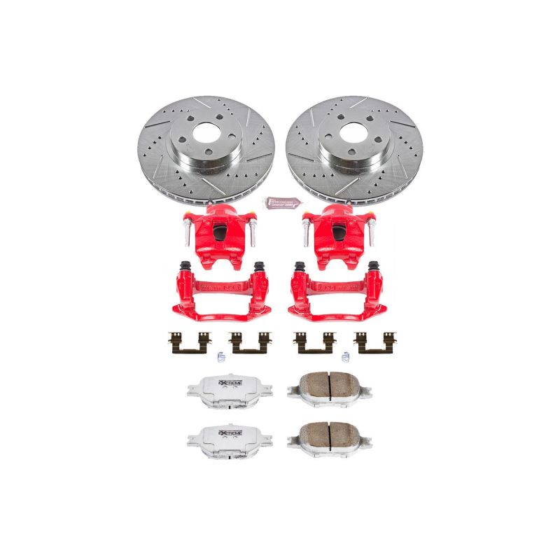 PowerStop fits Toyota 00-02 Celica Front Z26 Street Warrior Brake Kit w/Calipers