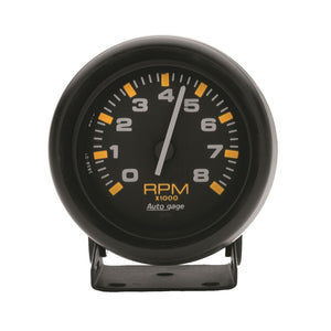 AutoMeter 2305 Autometer Autogage 3-3/4in. 0-8K RPM Black Dial/Black Case Pedestal Tachometer