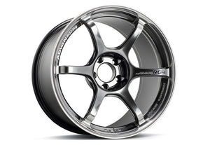 Advan YA48J45WHBR RG-4 18x9.5 +45 5x120 Racing Hyper Black and Ring Wheel