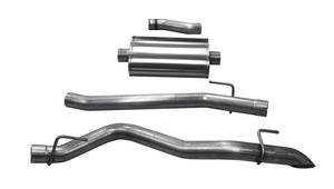 CORSA Performance 21061 Corsa 2020-2025 fits Jeep Gladiator JT 3.0in Cat-Back Single Side Exit w/ Turn Down Tip