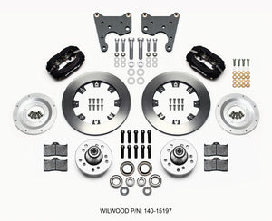 Wilwood 140-15197 Forged Dynalite Front Kit 12.19in 65-72 CDP C Body -Drum