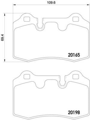 Hella LA355015881 05-14 fits Aston Martin DB9 Rear Brake Pad Set