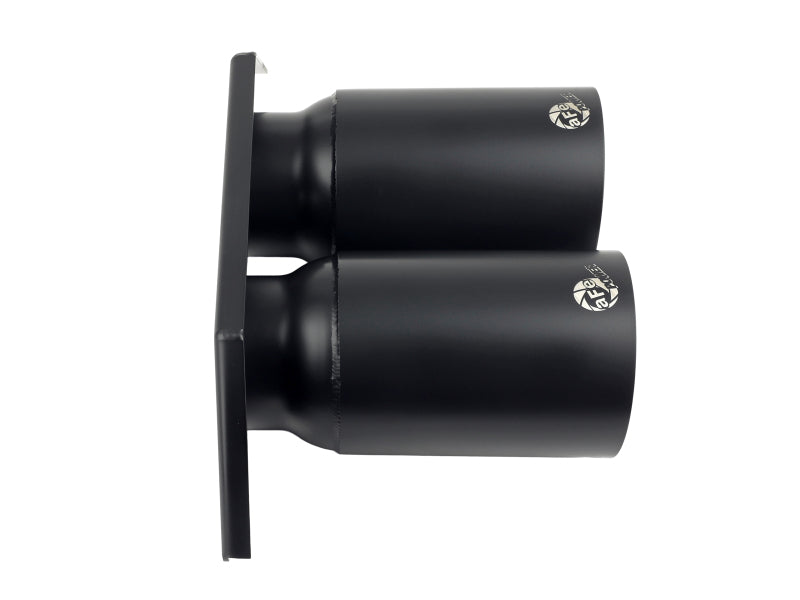 AFE 49C36435-B Mach Force Xp 4in 304 SS Bolt-On Exhaust Tips Satin Black 14-19