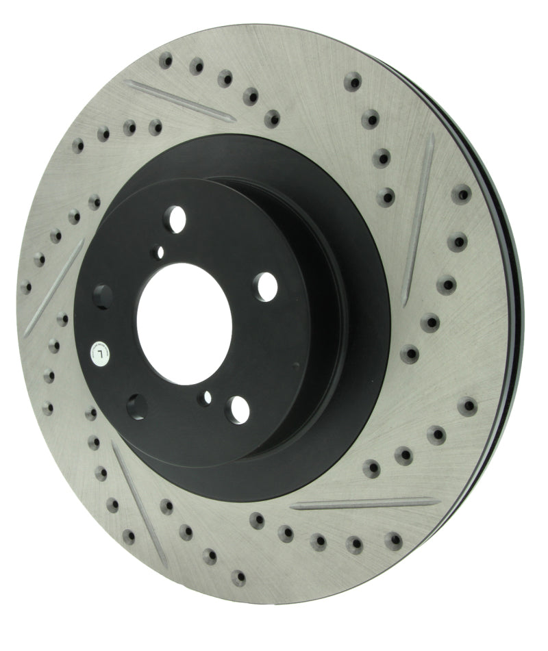 Stoptech 127.47018L 02-10 fits Subaru WRX Slotted & Drilled Left Front Rotor (exc. STi)