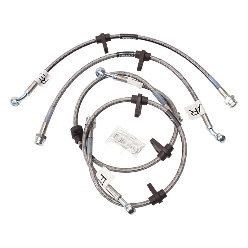 Russell 684600 Performance 92-95 fits Honda Civic (All with rear discs/ no ABS) Brake Line Kit