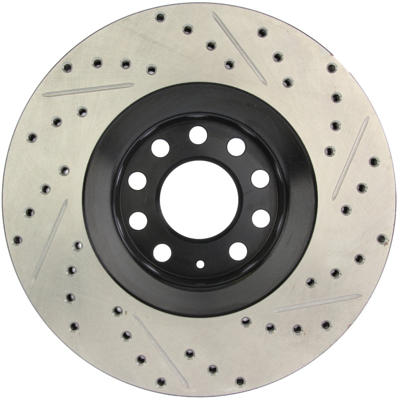 Stoptech 127.33096R 05-06 Audi A4 Quattro/ 02-04 A6 Quattro / 99-02 S4 Front Right Slotted & Drilled Rotor