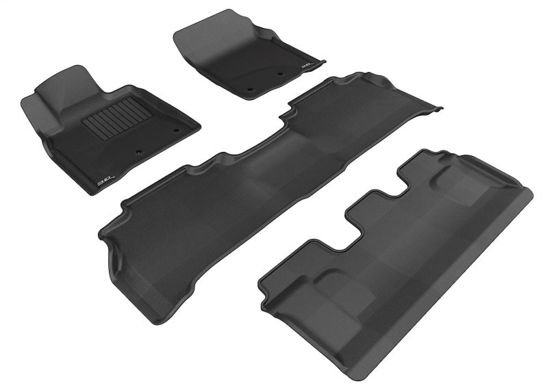 3D MAXpider 2015-2020 fits Jeep Cherokee Kagu 1st Row Floormat - Black