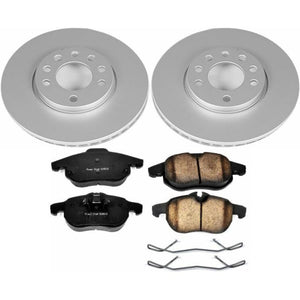 PowerStop CRK978 fits Saab 03-11 9-3 Front Z23 Evolution Sport Coated Brake Kit