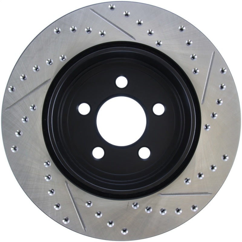 Stoptech 127.63062R 05-09 Chrysler 300 (5.7L V8 exc SRT-8) Rear Right Slotted & Drilled Rotor
