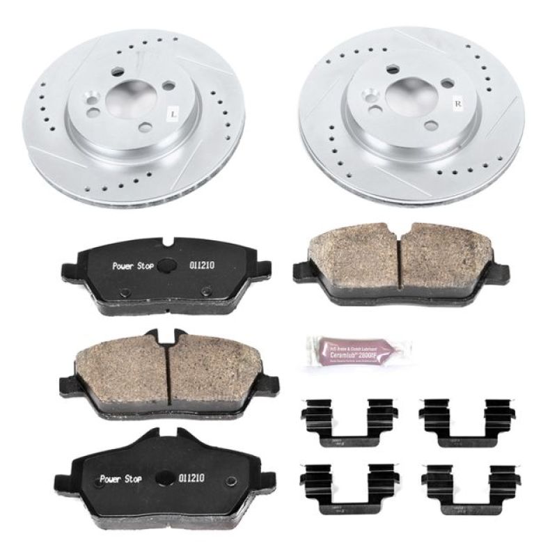 PowerStop K6066 fits Mini 07-10 Cooper Front Z23 Evolution Sport Brake Kit