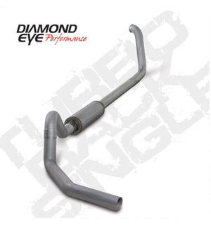 Diamond Eye Performance K4327A Diamond Eye KIT 4in Turbo Back SGL AL: 00-03 fits FORD 7.3L F240/F350 CandC