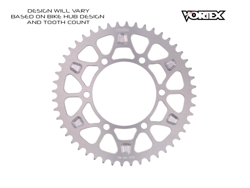 Vortex Racing V4 45 Tooth 530 Rear Sprocket - Silver