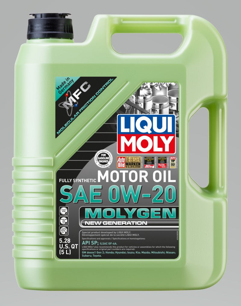 LIQUI MOLY 20438 5L Molygen New Generation Motor Oil SAE 0W20