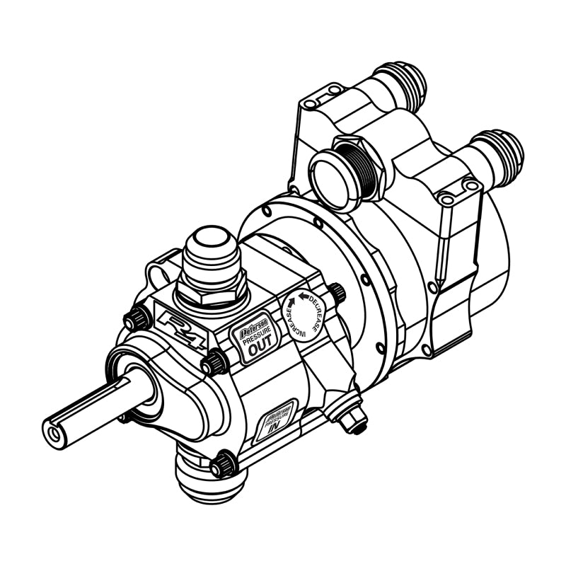 Peterson Fluid Systems 04-1804 R4 1-Stage Oil Pump - Left Side Mount - Rear Drive w/ Vac