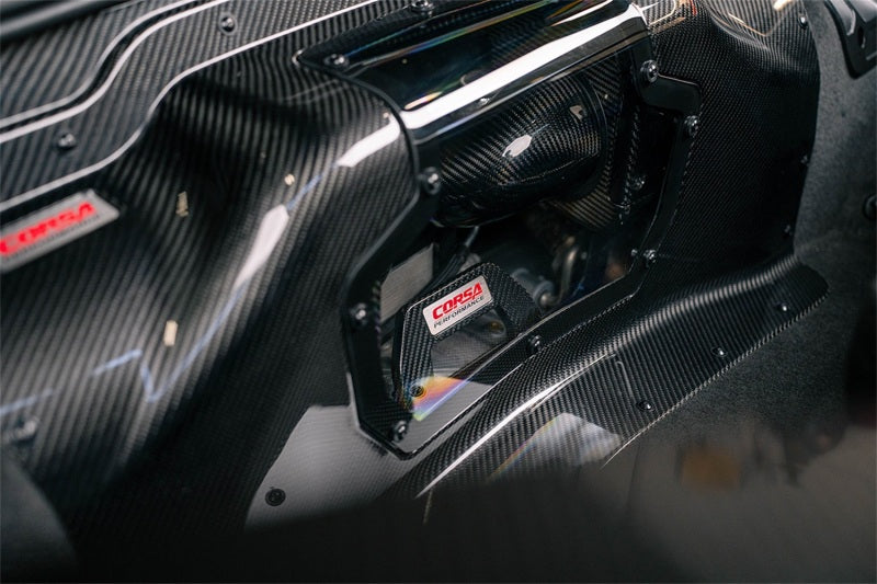 CORSA Performance 44012D Corsa 23+ fits Chevy C8 Z06 Carbon Fiber Air Intake w/ DryTech Filter