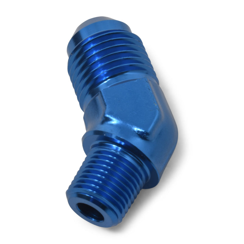 Russell 660100 Performance -6 AN to 1/8in NPT 45 Degree Flare to Pipe Adapter