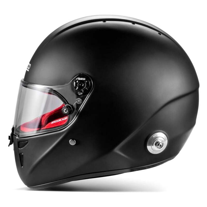 SPARCO BRH0007B0K1200L Stealth RF Helmet - Large - Matte Black/Red