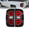 ANZO 311425 fits Chevy 15-19 Silverado 2500HD/3500HD (Halgn Only) LED Tail Lights w/Black Light Bar & Clear Lens