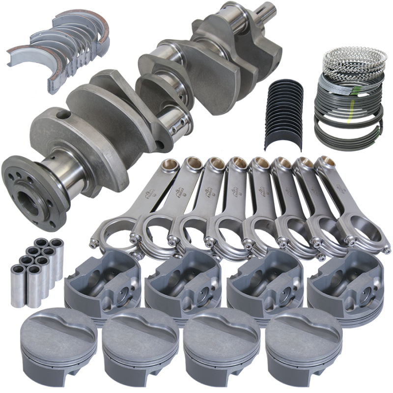 Eagle 515004185 fits Pontiac 400 4.250in Crank 6.800in H-Beam -6cc Flat Top 4.185in Pistons Rotating Assembly