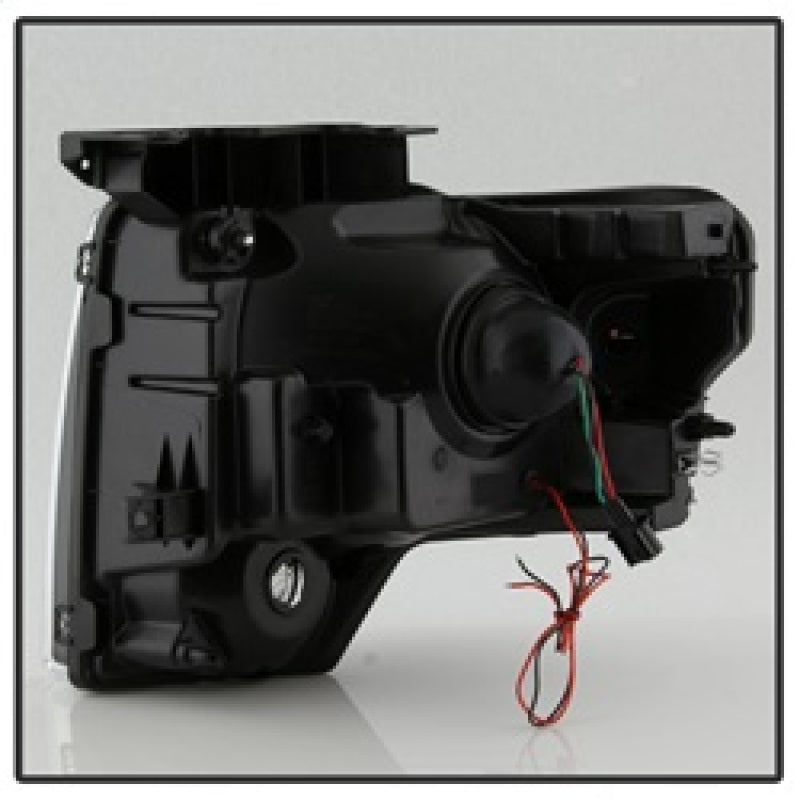 xTune 9037252 fits Ford F150 Projector Headlights - Light Bar DRL - Black PRO-J