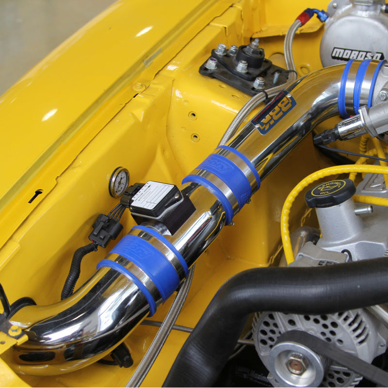 BBK  1557 Mustang 5.0 Cold Air Intake Kit - Fenderwell Style - Chrome Finish