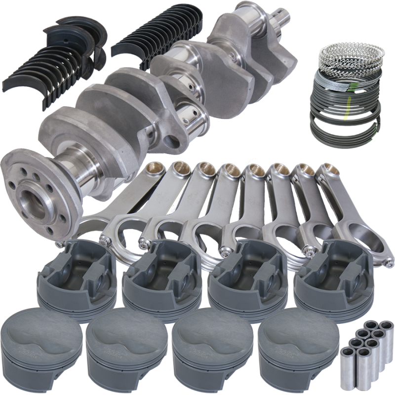 Eagle 12503000 fits Chevy 400 3.750in Crank 6.000in H-Beam -5cc Flat Top 4.125in Pistons Rotating Assembly