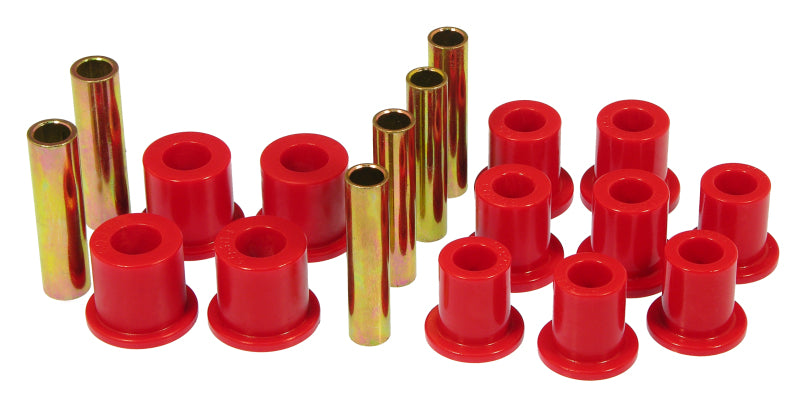 Prothane 6-1011 fits Ford 77-79 F250 4wd Front Spring & Shackle Bushings - Red