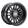 Weld Off-Road Swift 17x9in - 8x165.1 BP - ET-12 - 125.1mm CB - Gloss Black Wheel & Ring