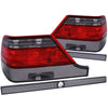 ANZO 221154 1999 Mercedes Benz S Class W140 Taillights Red/Smoke