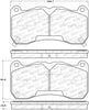 Stoptech 308.1666 Street Brake Pads - Front