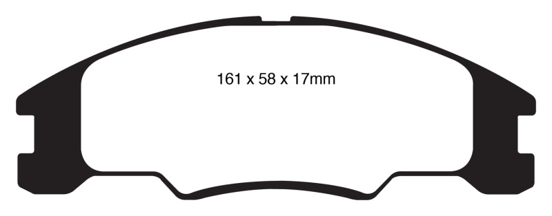 EBC DP21822 fits Ford 10-11 Focus 1.6 Greenstuff Front Brake Pads