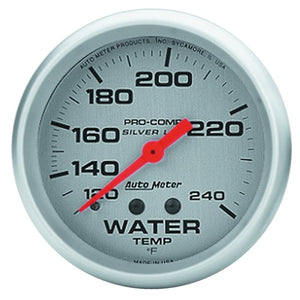 AutoMeter 4632 Autometer Ultra-Lite 2-5/8in 120-240 Deg F Liquid Filled Mechanical Water Temp Gage