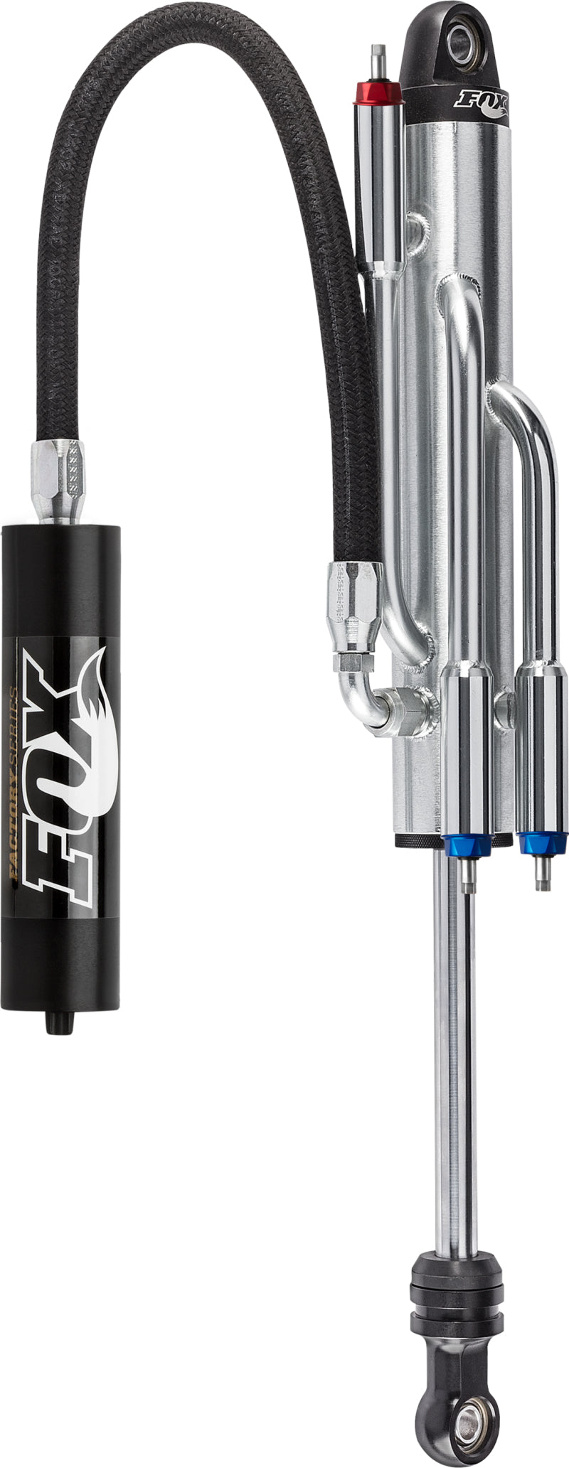 Fox 980-02-138 2.5 Factory Series 10in. Remote Res. 3-Tube Bypass Shock (2 Cmp/1 Reb) 7/8in. Shft(21/70) - Blk