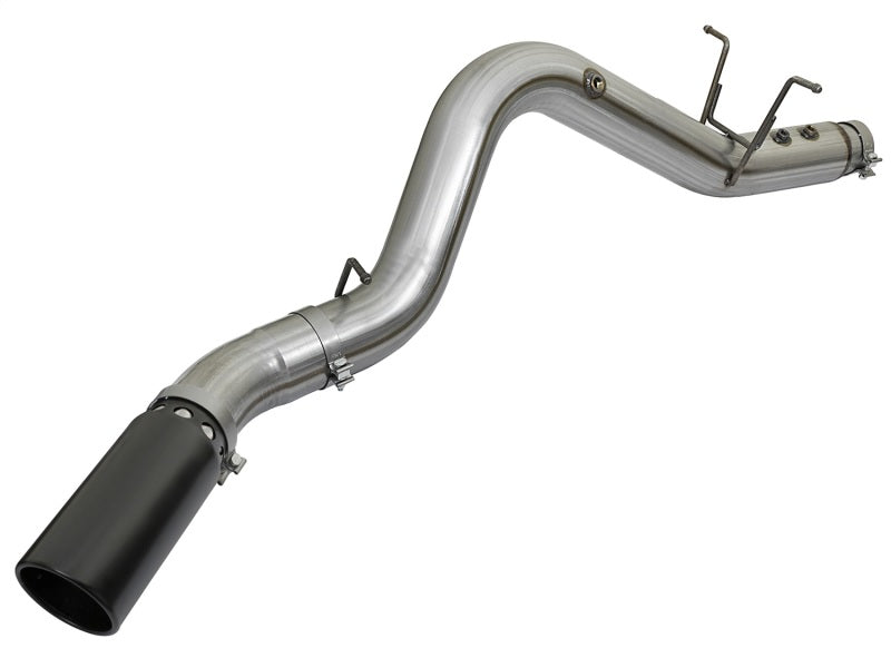 AFE 49-44085-B BORE HD 5in 409-SS DPF-Back Exhaust w/Black Tip 2017 fits GM Dur
