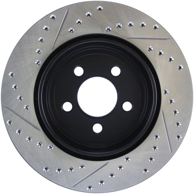 Stoptech 127.63062L 05-09 Chrysler 300 (5.7L V8 exc SRT-8) Rear Left Slotted & Drilled Rotor