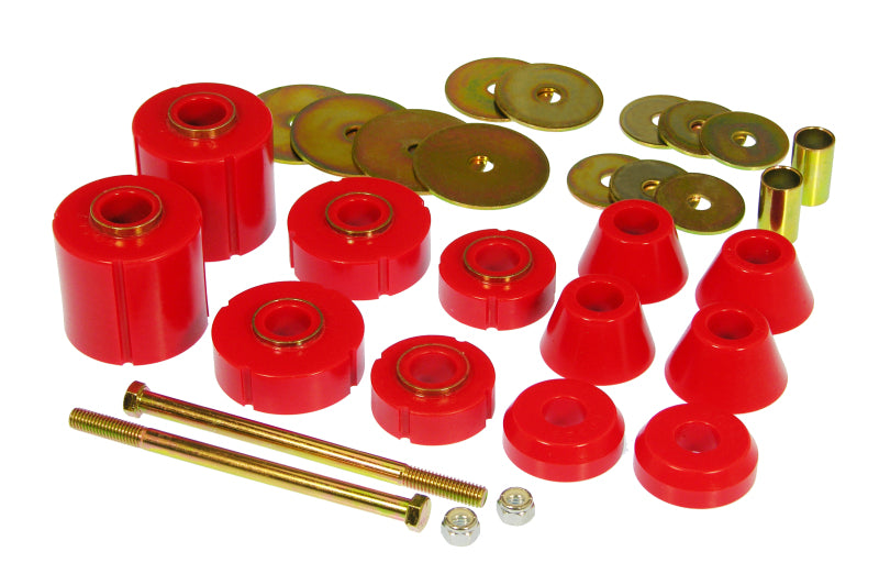 Prothane 7-103 fits GM Body Mount 12 Bushing Kit - Red