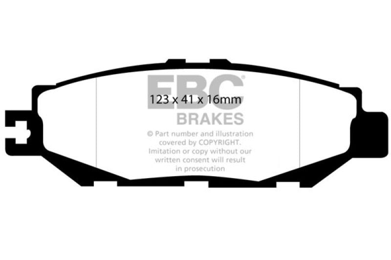 EBC DP31008C fits Lexus 93-94 LS400 4.0 Redstuff Rear Brake Pads