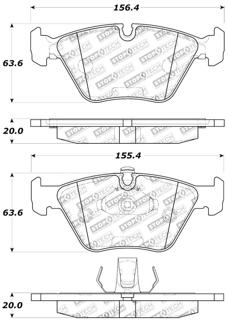 Stoptech 309.0725 Performance Brake Pads