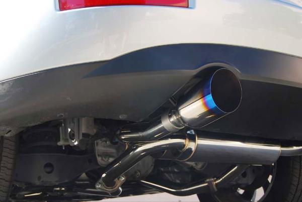 Invidia HS03IFXGIT 03-08 fits Infiniti FX35/45 Gemini Single Layer Titanium Tip