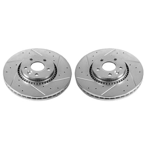 PowerStop fits Land Rover 08-15 LR2 Front Evolution Drilled & Slotted Rotors -