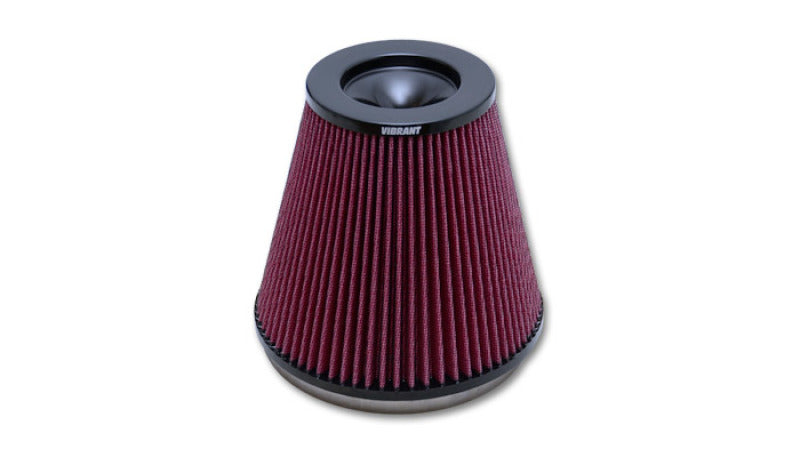 Vibrant 10961 assic Perf Air Filter 5in Cone OD x 7in Height x 7in Flange ID