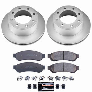 Power Stop 07-10 Ford F-250 Super Duty Rear Z23 Coated Brake Kit