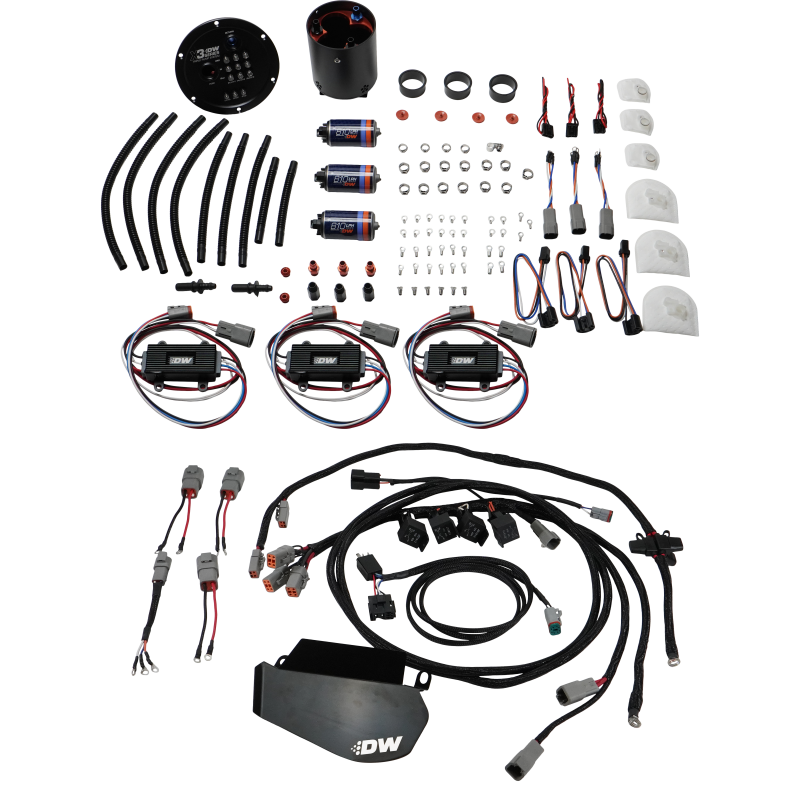 DeatschWerks 9-811-C105-7021-PNP 09-24 fits Nissan GT-R X3 Triple Pump Module w/ Triple DW810 Pumps/Controllers/PNP Harness