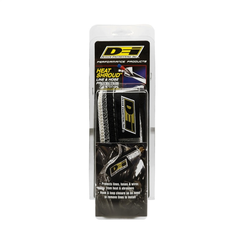 DEI  10457 Heat Shroud 3/4in I.D. x 3ft - Aluminized Sleeving - Hook and Loop Ed