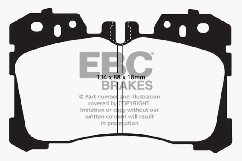 EBC DP21811 07+ fits Lexus LS460 4.6 Greenstuff Front Brake Pads