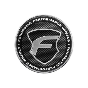Forgestar 10F1763CHGKC Chrome base Carbon Fiber Lens 2.45in O-Ring Cap Flat