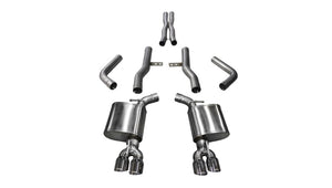 CORSA Performance 21006 Corsa 2017-2023 fits Dodge Challenger 5.7L V8 Xtreme Cat-Back Dual Rear Exit w/3.5in Polished Tips