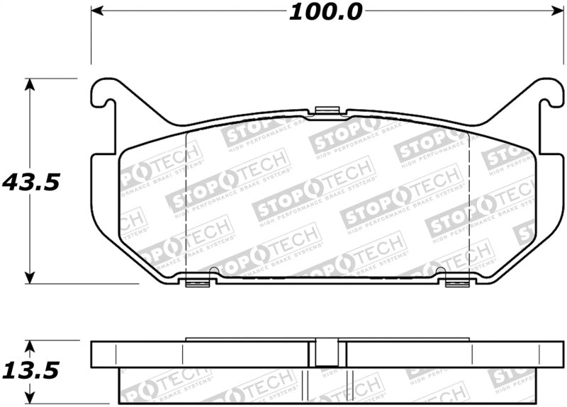 Stoptech 308.0584 Street Brake Pads - Rear