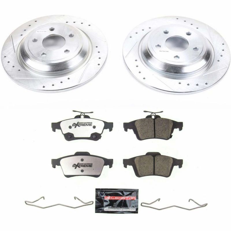 PowerStop K7320-26 16-18 fits Ford Focus Rear Z26 Street Warrior Brake Kit