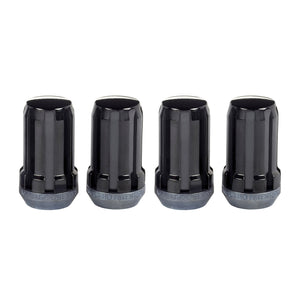 McGard 65315BK SplineDrive Lug Nut (Cone Seat) M14X1.5 / 1.648in. Length (4-Pack) - Blk (Req. Tool)